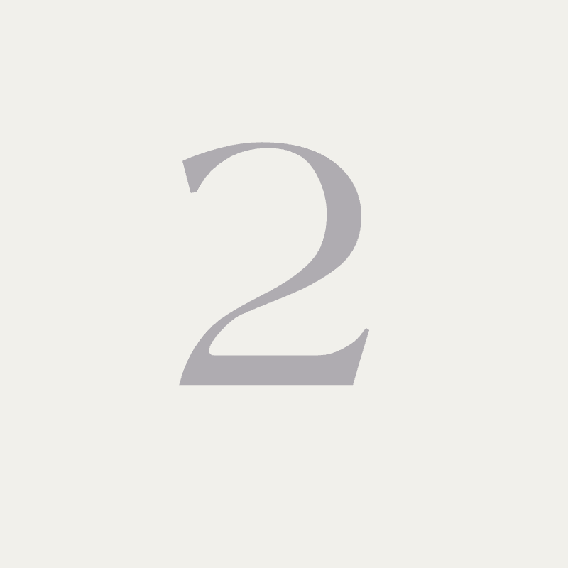 Uppsala font, 150mm height, Silver powder coat, "2" - Clearance