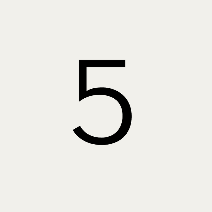 Letterbox Numbers - 50mm Height