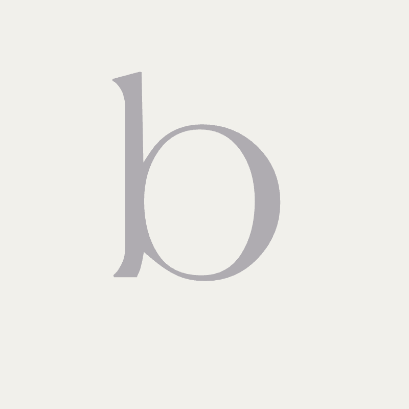 Uppsala font, 150mm height, Silver powder coat, "b" - Clearance