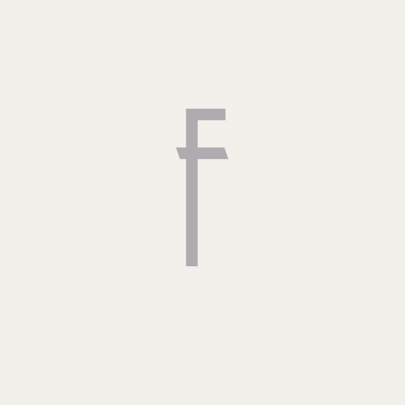 Elwood font, 150mm height, Silver powder coat, "F" - Clearance