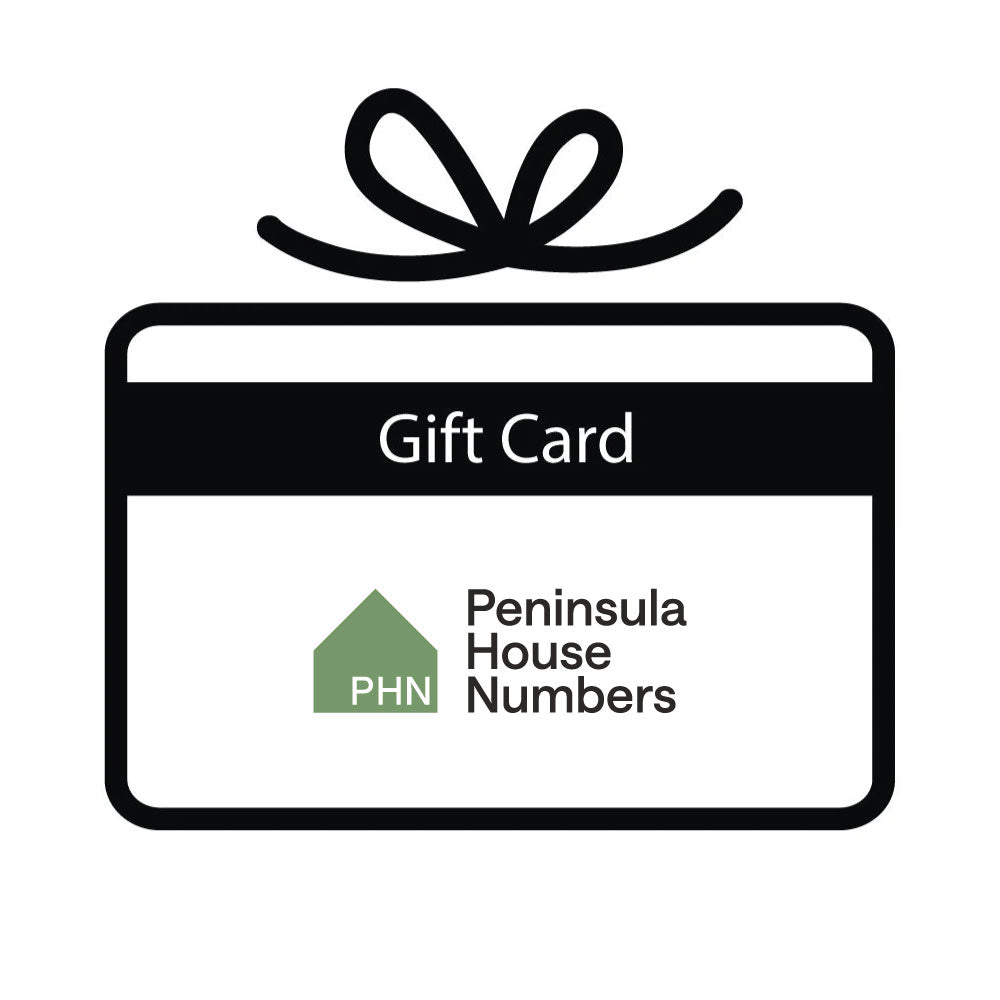 Peninsula House Numbers gift card