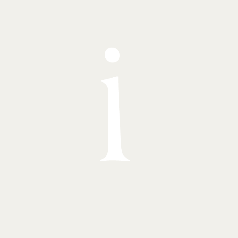 Uppsala font, 100mm height, Matt White powder coat, "i" - Clearance