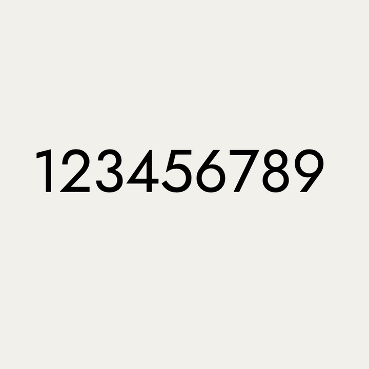 Ready-to-Ship Numbers