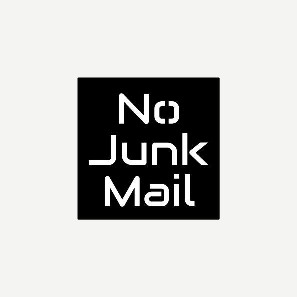 No Junk Mail Sign