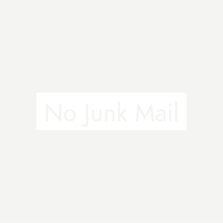 No Junk Mail Sign