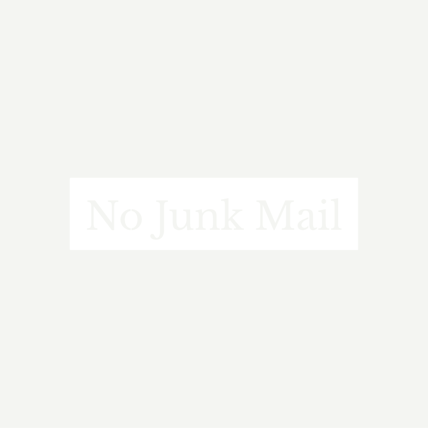No Junk Mail Sign