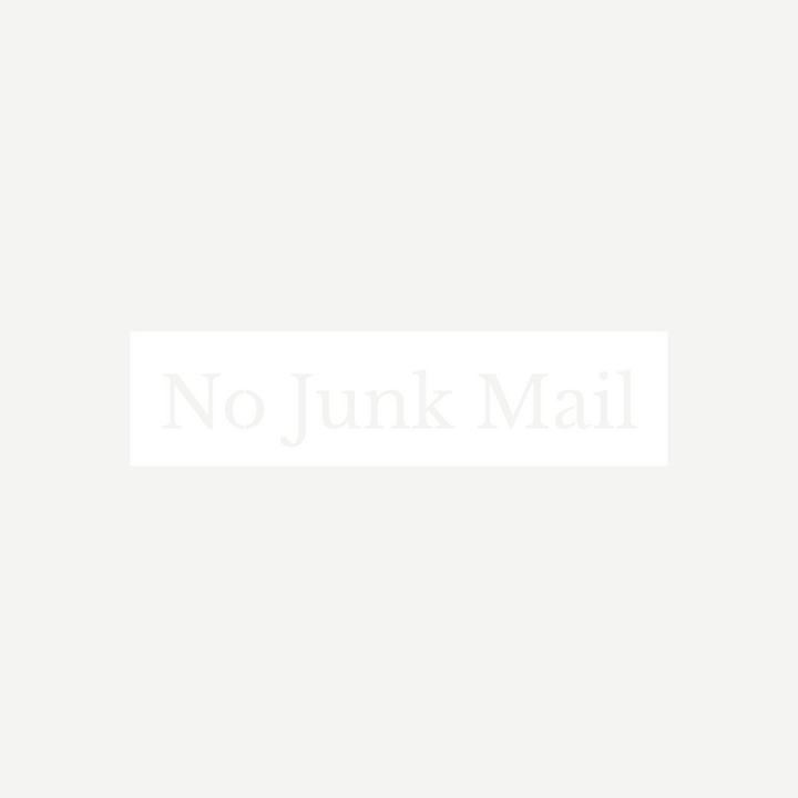 No Junk Mail Sign