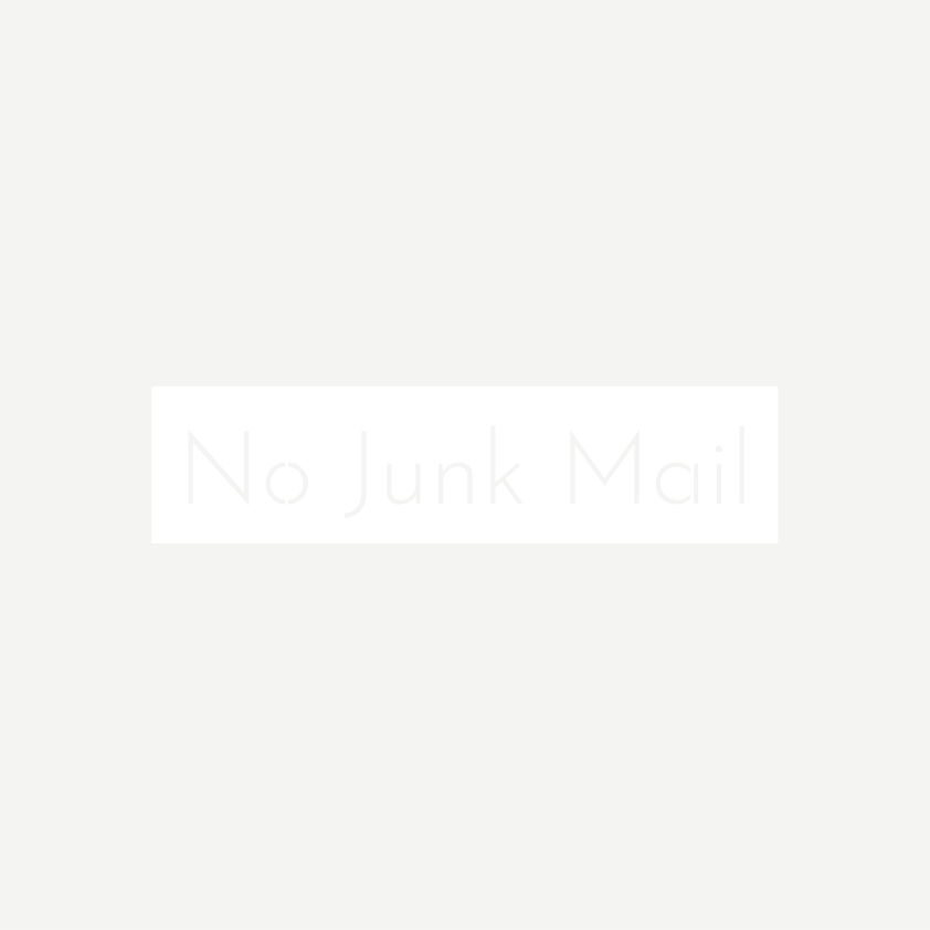 No Junk Mail Sign