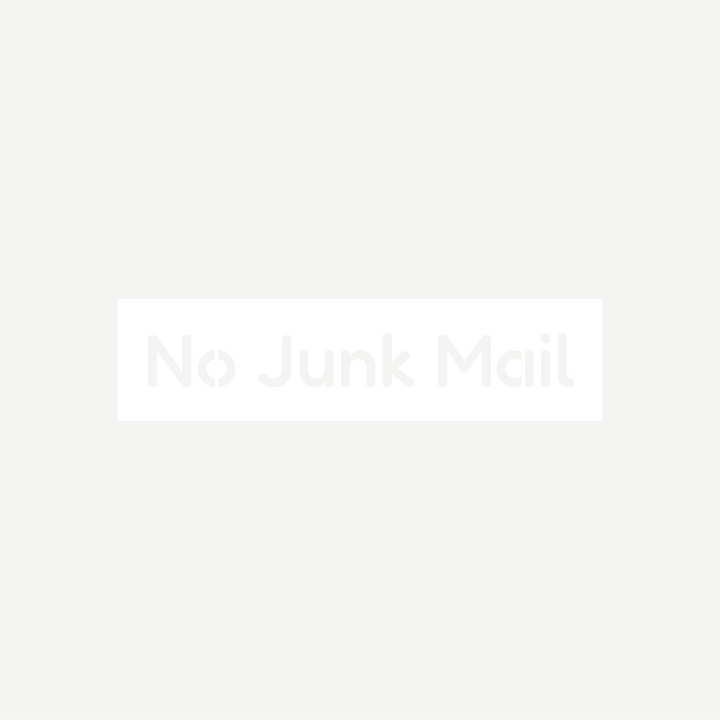 No Junk Mail Sign