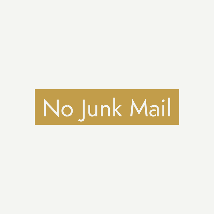 No Junk Mail Sign