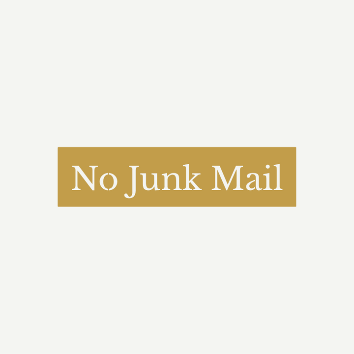 No Junk Mail Sign
