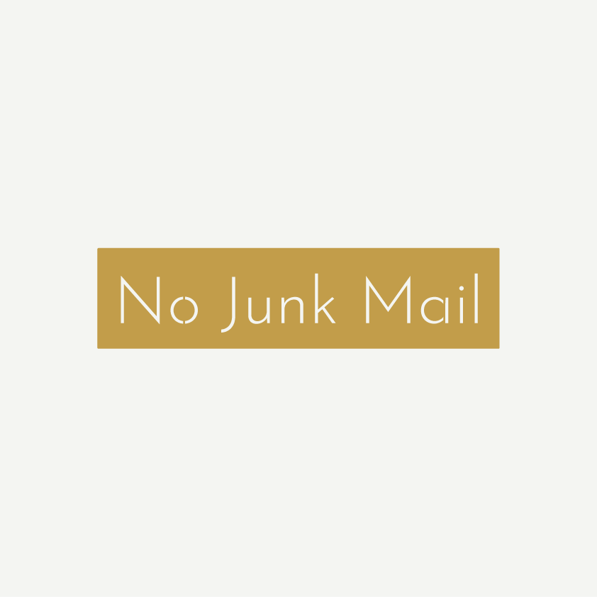 No Junk Mail Sign
