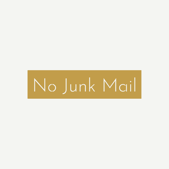 No Junk Mail Sign