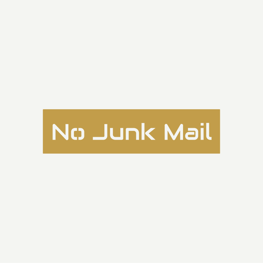 No Junk Mail Sign
