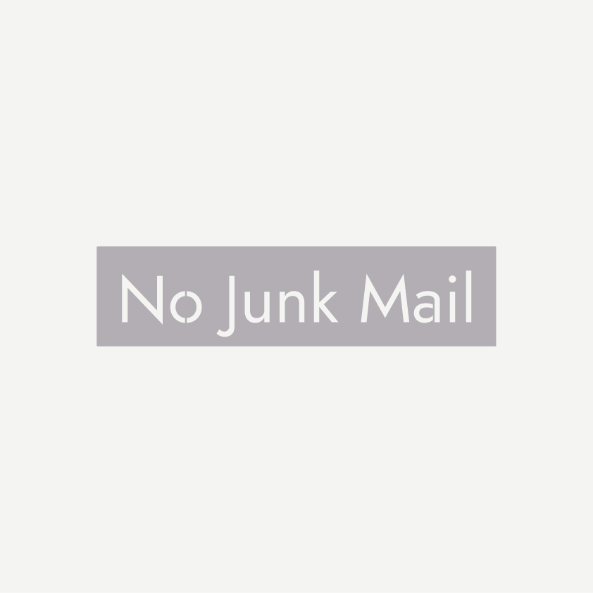 No Junk Mail Sign