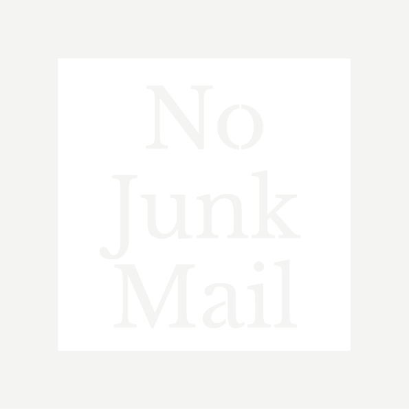 No Junk Mail Sign