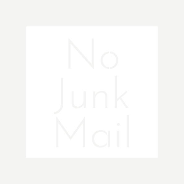 No Junk Mail Sign