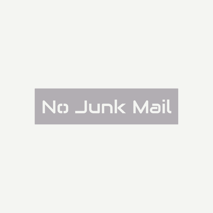 No Junk Mail Sign