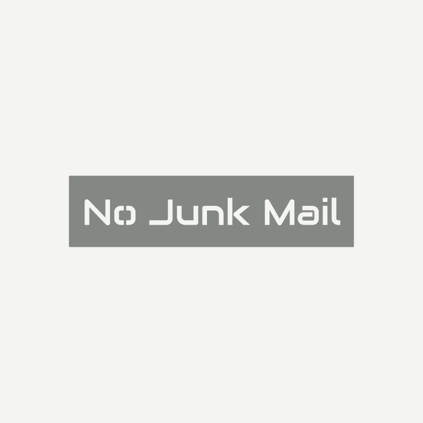 No Junk Mail Sign