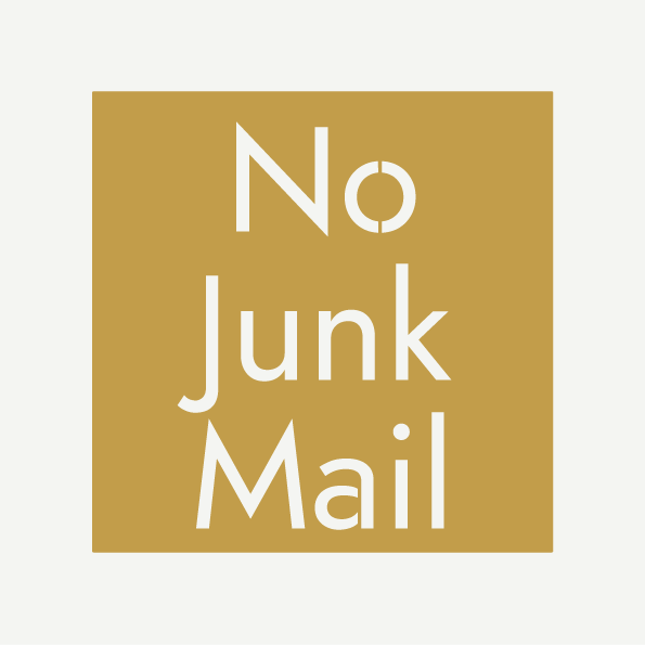 No Junk Mail Sign