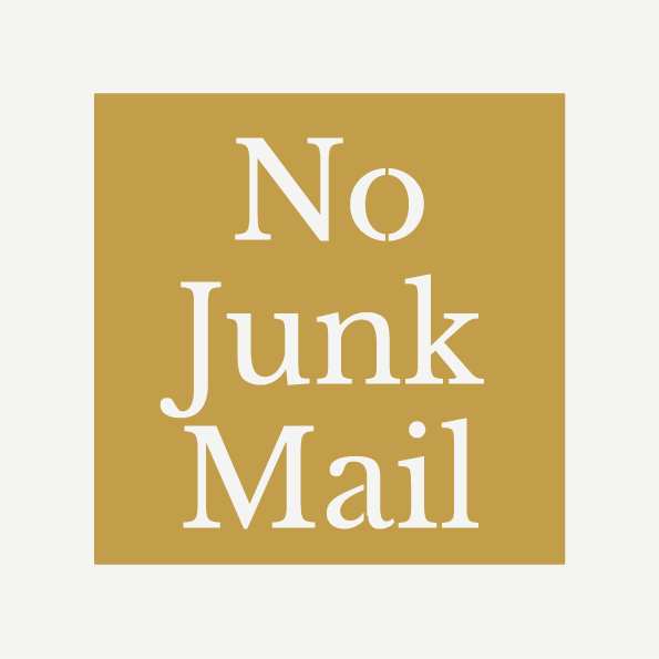 No Junk Mail Sign