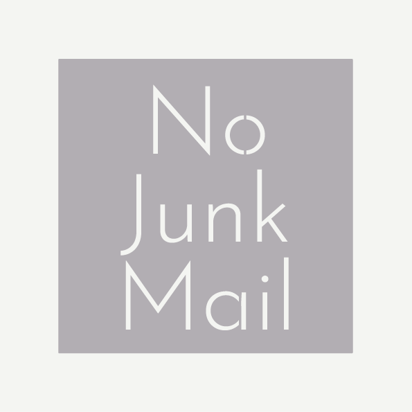 No Junk Mail Sign
