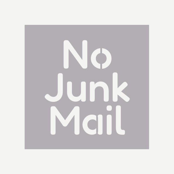 No Junk Mail Sign