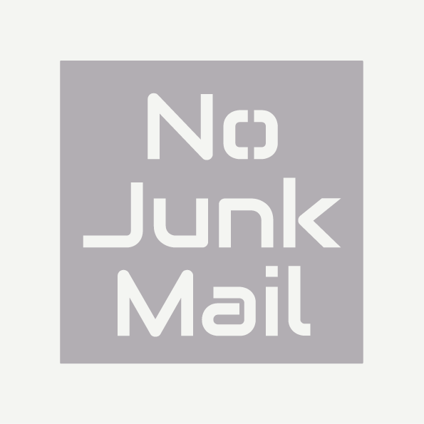 No Junk Mail Sign