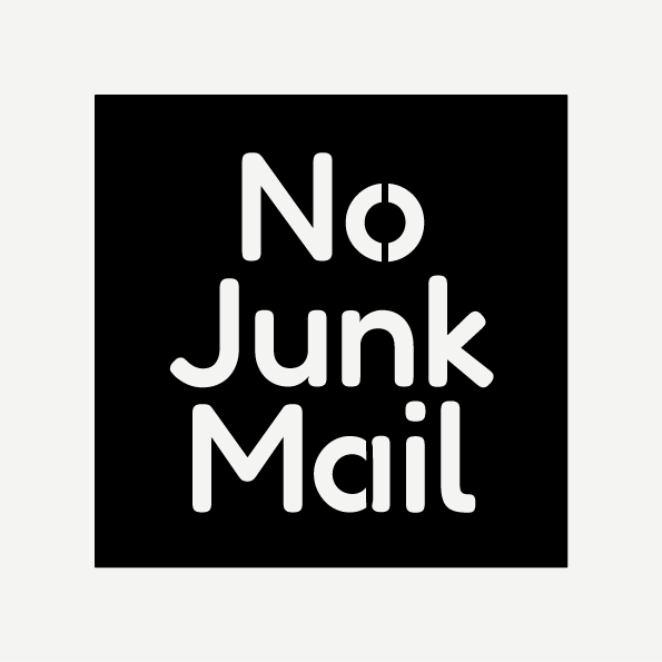 No Junk Mail Sign