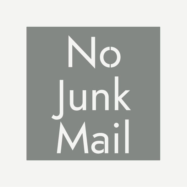 No Junk Mail Sign