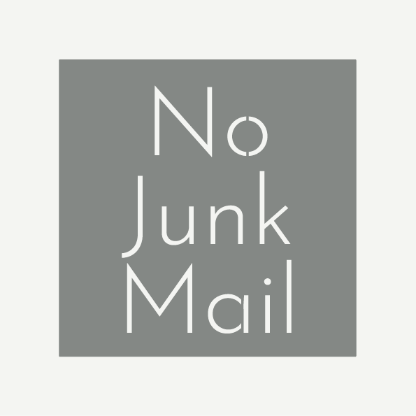 No Junk Mail Sign