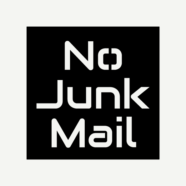 No Junk Mail Sign