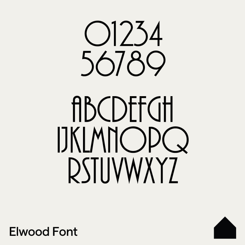 Our Fonts - Peninsula House Numbers